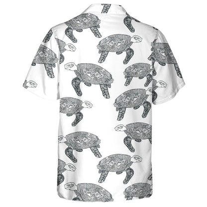 Lámh-tharraingt Eitneach le Turtar Léine Haváís Dubh Agus Bán, Bronntanas Léine Haváís, Bronntanas Nollag