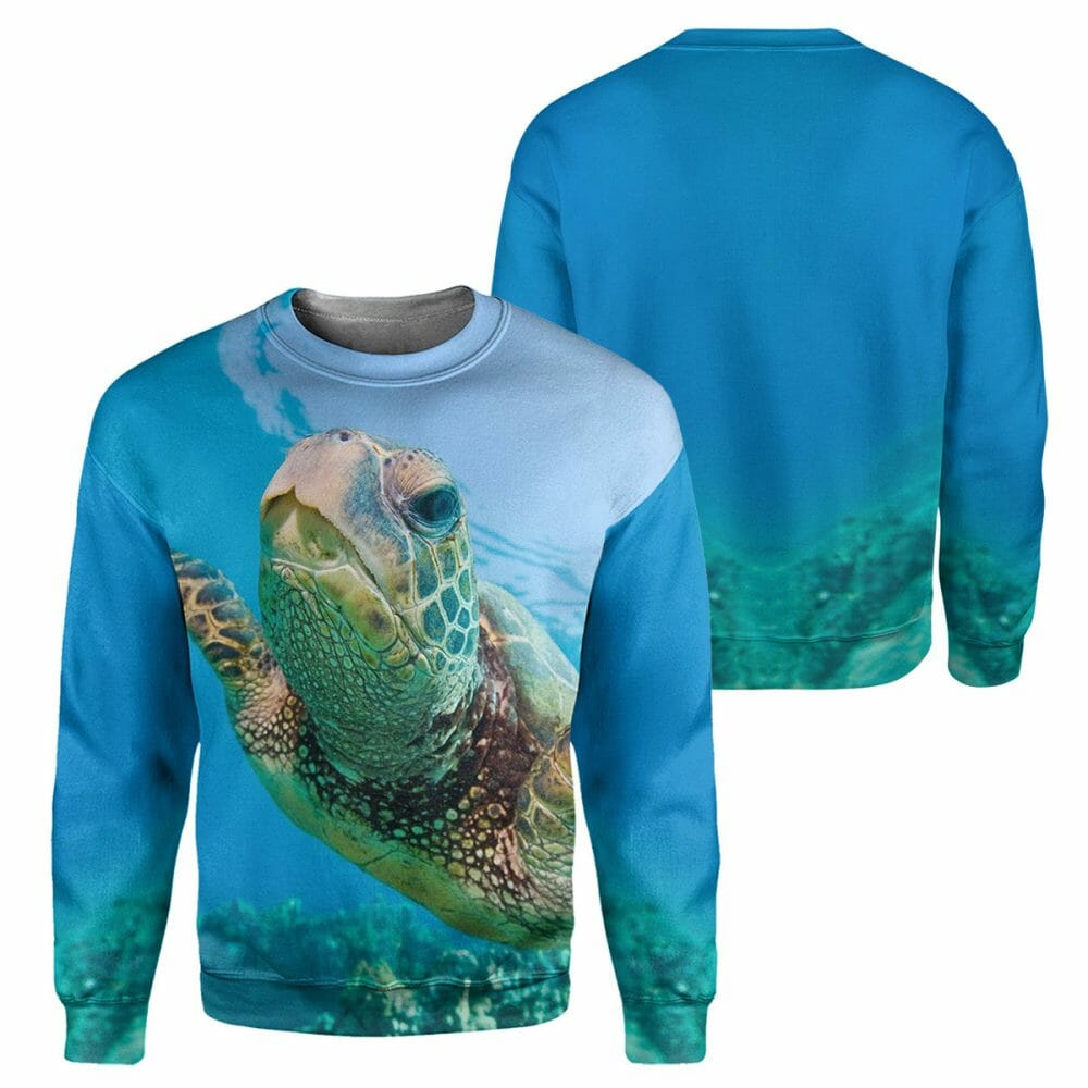 Sea Turtle - 3D All Over Printed Shirt Tshirt Hoodie Apparel