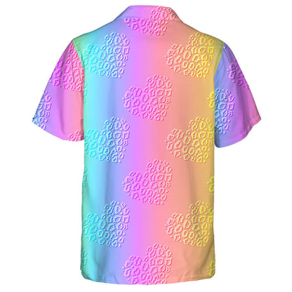 Croí Caitheamh Aimsire Teibí Rómánsacha Le Léine Haváís Liopard, Bronntanas Léine Haváíais, Bronntanas Nollag