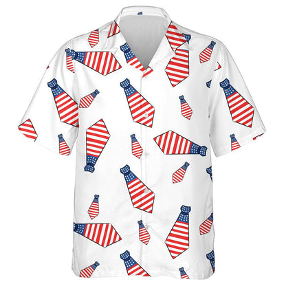 Carbhait Uathúla Péinteáilte I nDathanna Bhratach Mheiriceá Léine Haváís, Bronntanas Léine Haváís, Bronntanas Nollag