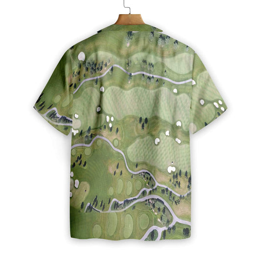 Léarscáil an Chúrsa Gailf Téama Glas Léine Haváís, Bronntanas Léine Haváí, Bronntanas Nollag