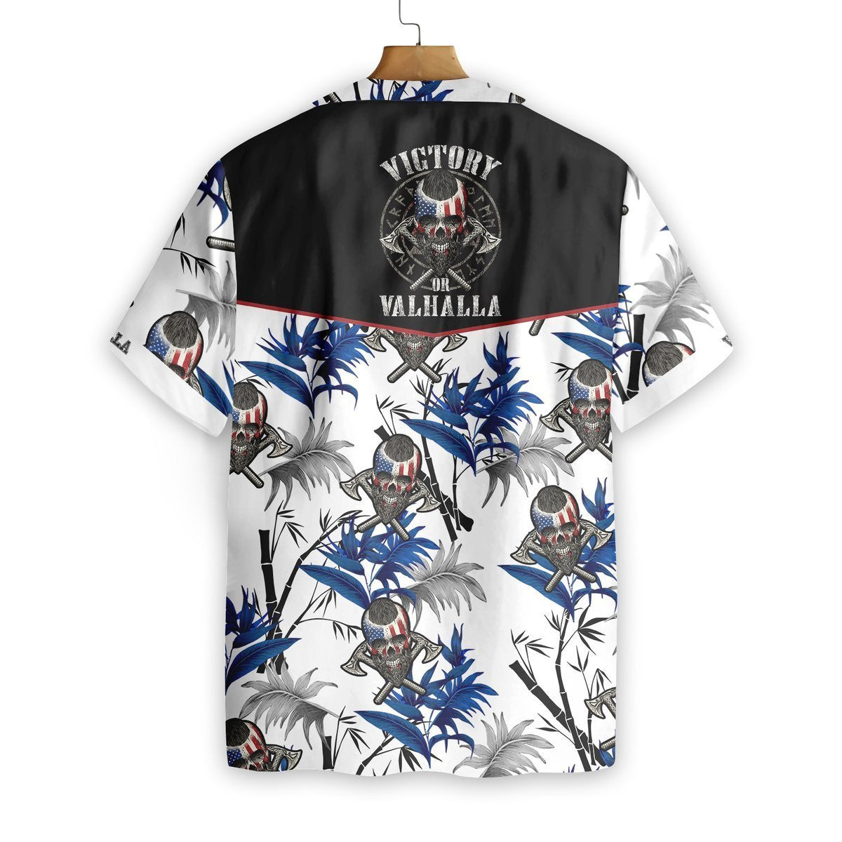 Victory Or Valhalla Viking Cool Pattern Hawaiian Shirt, Hwaiian For Gift