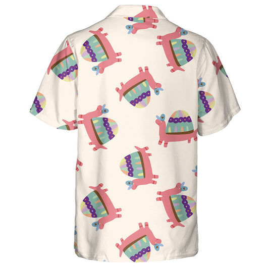 Cute Cartoon Pink Turtle In Blue Hat Hawaiian Shirt, Hawaiian Shirt Gift, Christmas Gift