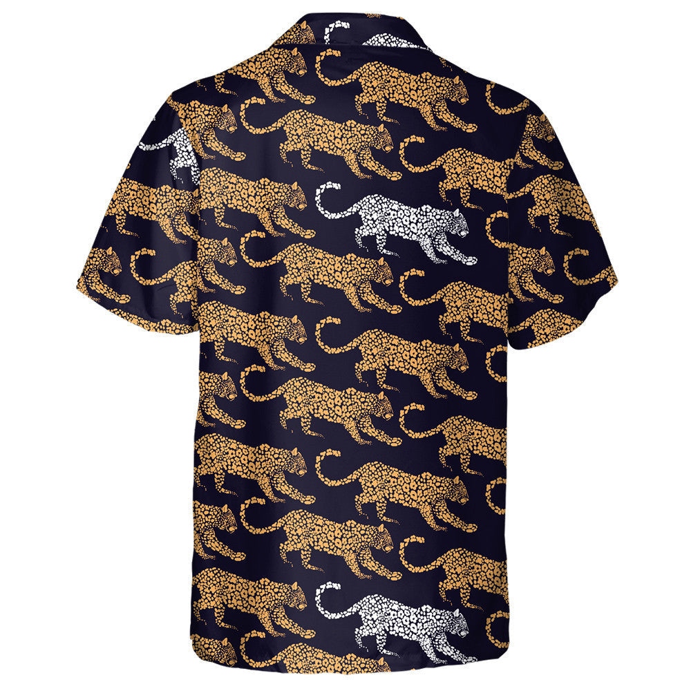 Lion Leopard Animal Background Fashion Trendy Hawaiian Shirt, Hawaiian Shirt Gift, Christmas Gift