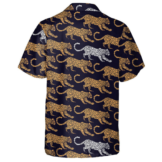 Lion Leopard Animal Background Fashion Trendy Hawaiian Shirt, Hawaiian Shirt Gift, Christmas Gift