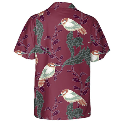 Beautiful Tropical Floral With Birds Hawaiian Shirt, Hawaiian For Gift