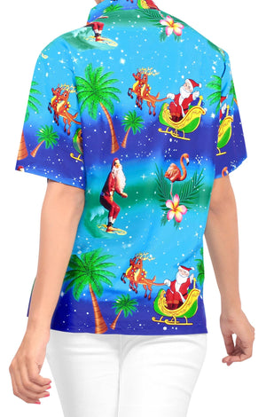 Flamingo Santa And Flower Christmas Design Hawaiian Shirt, Hawaiian Shirt Gift, Christmas Gift