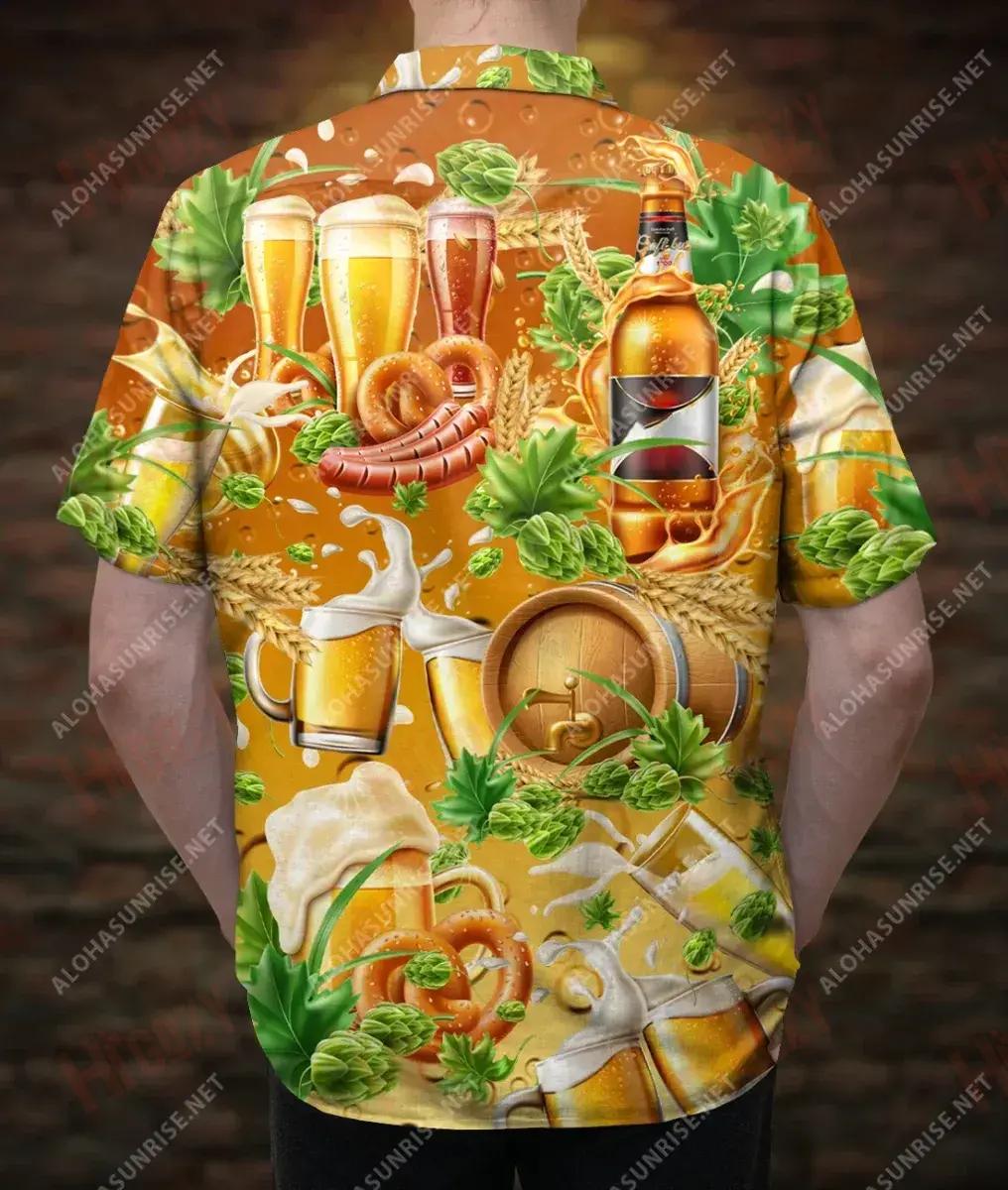 Nuair a Bhfuil Amhras Ag Ól Léine Stout Unisex Haváís Laethanta Saoire Muinchille Gearr Léinte Haváís Saincheaptha Léinte haváíais d'Fhir, Bronntanas Léine Haváís, Bronntanas Nollag