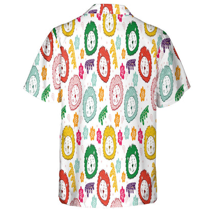 Aghaidh Leon ildaite le Bláth ar Chúlra Bán Léine Haváís, Bronntanas Léine Haváís, Bronntanas Nollag