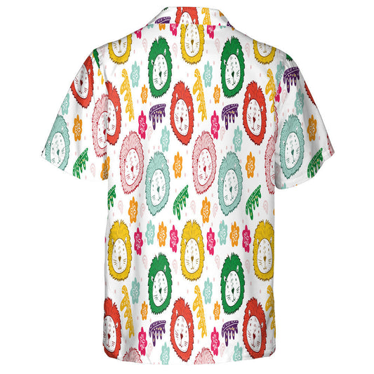 Aghaidh Leon ildaite le Bláth ar Chúlra Bán Léine Haváís, Bronntanas Léine Haváís, Bronntanas Nollag