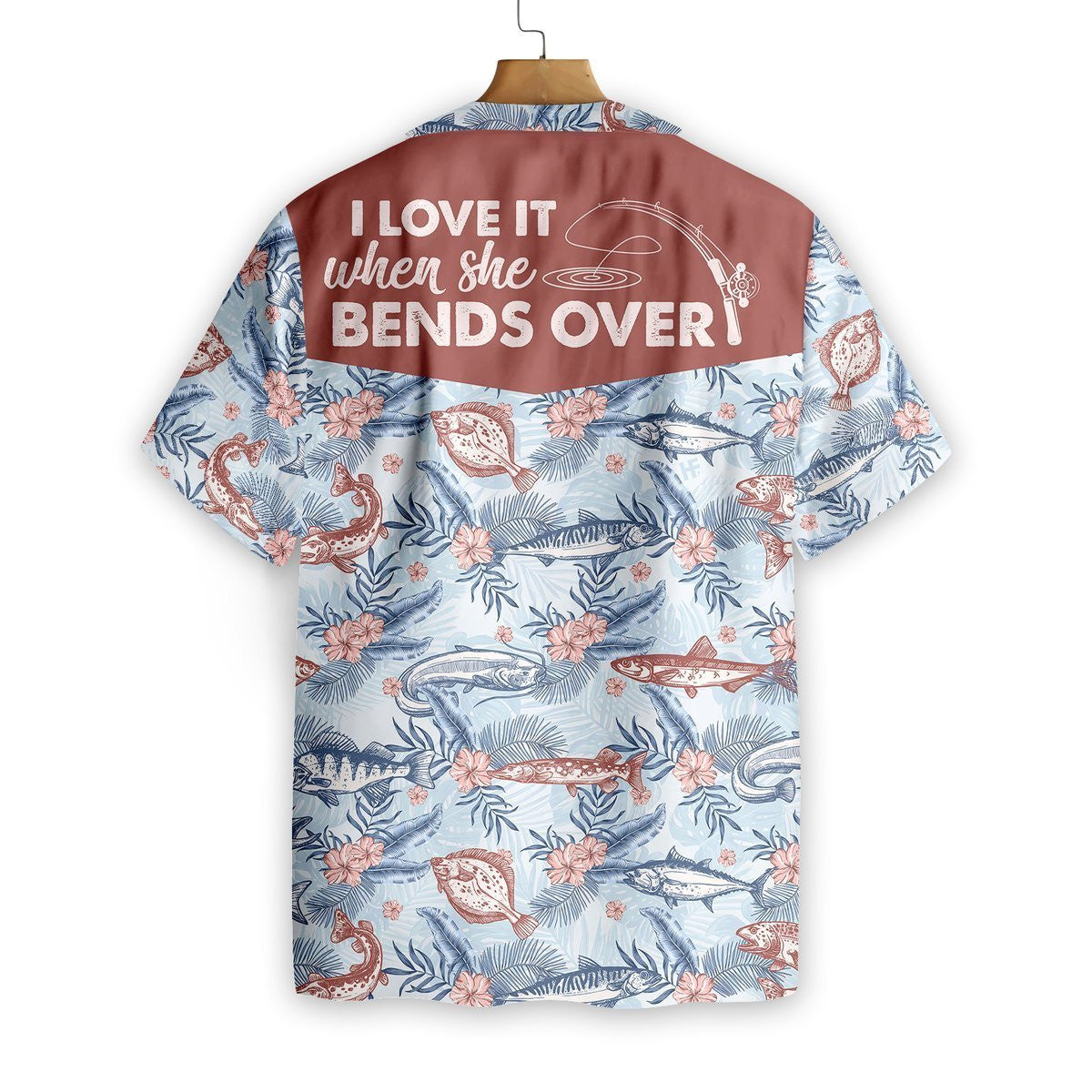 Is breá léi é nuair a chromann sí thar phatrún iascaireachta Léine Haváís, Bronntanas Léine Haváíais, Bronntanas Nollag