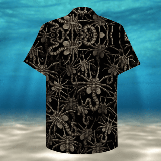 Scorpion On Black Crazy Background Design Hawaiian Shirt,Hawaiian Shirt Gift, Christmas Gift