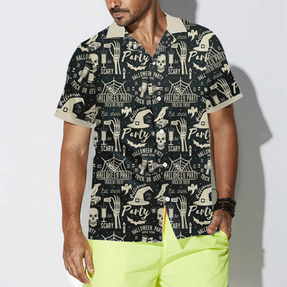 Theme Retro Halloween Beer Party Colorful Hawaiian Shirt,Hawaiian Shirt Gift, Christmas Gift