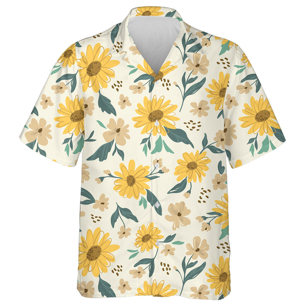 Ornáid Fhoirfe Buí Nóinín Ar Chúlra Bán Lasmuigh den Chúlra Bán Léine Haváís, Bronntanas Léine Haváíais, Bronntanas Nollag