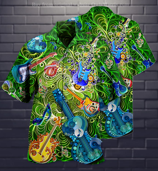 Giotár Ceoil Love Green - Léine Haváíais, Bronntanas Léine Haváíais, Bronntanas Nollag