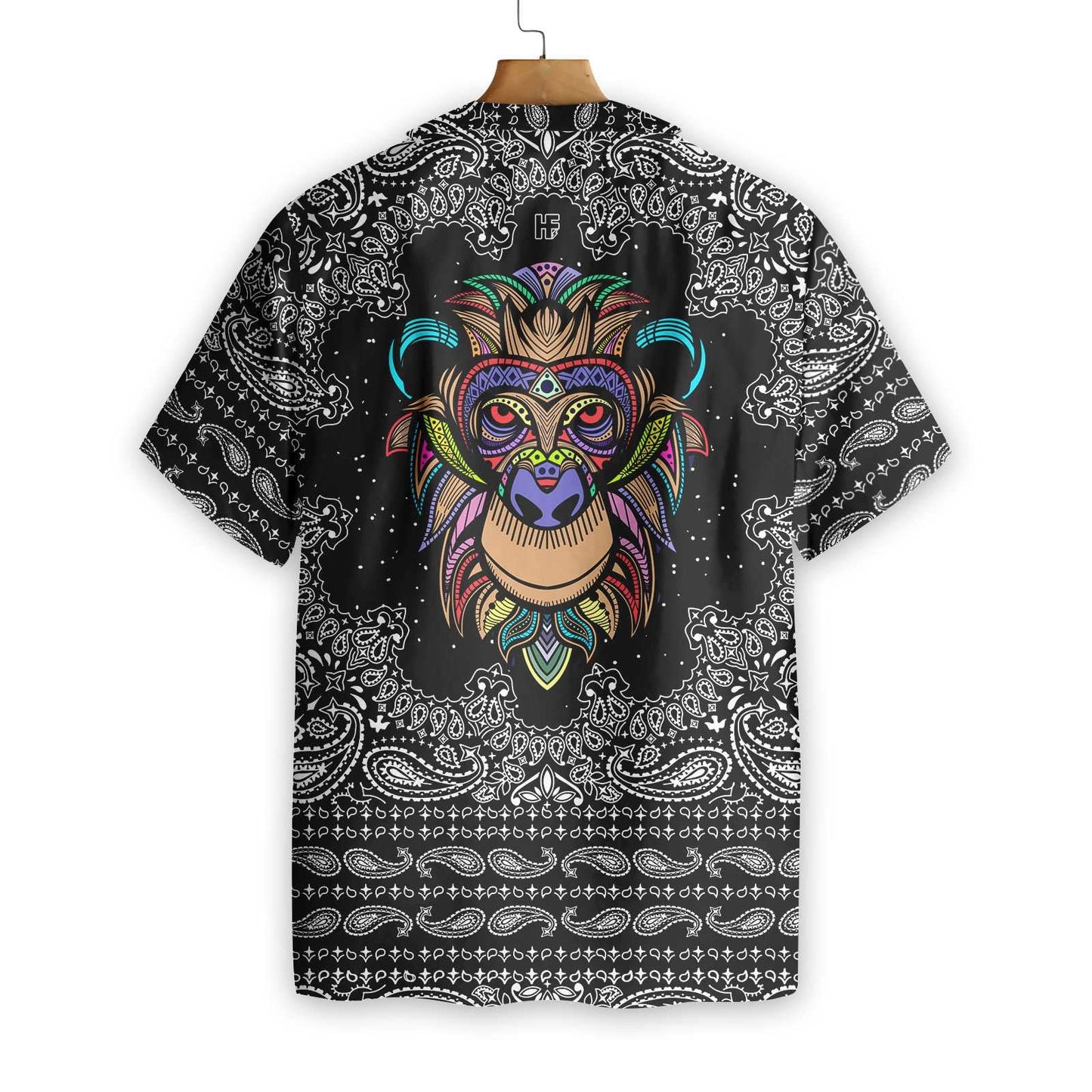 Black And White Paisley Texture Design Hawaiian Shirt, Hawaiian For Gift