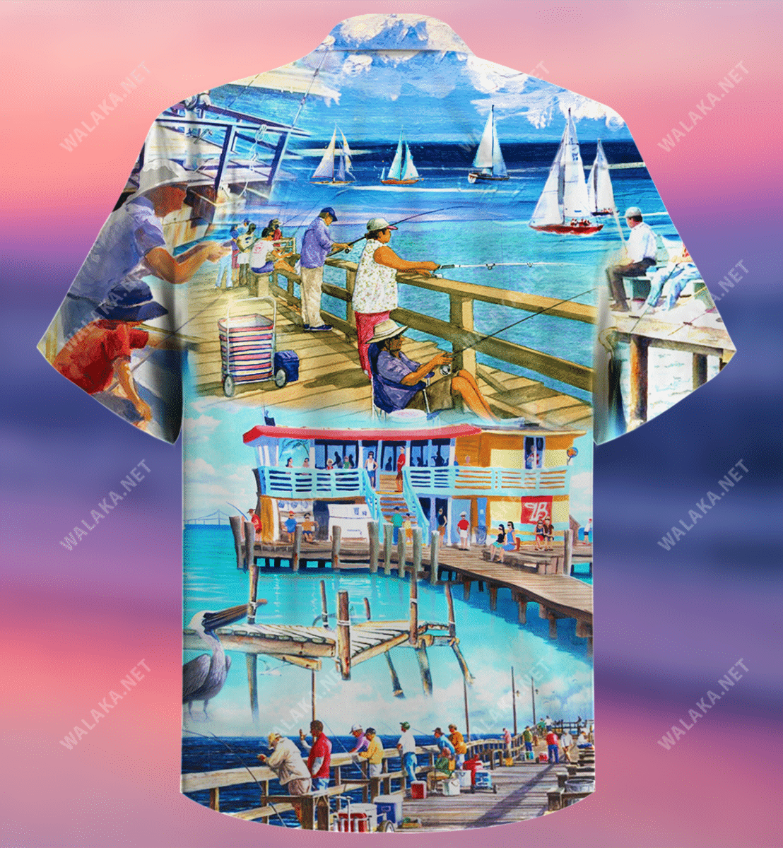 Cé Iascaireachta Léine Haváí Unisex_ Bronntanas Léine Haváíais, Bronntanas Nollag