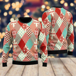 Christmas Patchwork Fabric Seamless Pattern Ugly Christmas Sweater,Christmas Ugly Sweater,Christmas Gift,Gift Christmas 2022