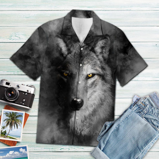 Portráid Ainmhithe Cód Mac Tíre Ceilteach Patrún Deataigh Léine Haváís, Bronntanas Léine Haváíais, Bronntanas Nollag