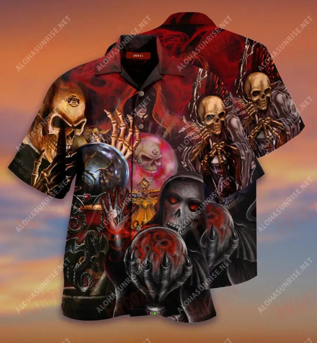 I Know Your Future Short Short Sleeve Shirt Ocean Hawaiian T Shirts Vintage Hawaiian Shirts Funny Hawaiian Shirts, Hawaiian Shirt Gift, Christmas Gift