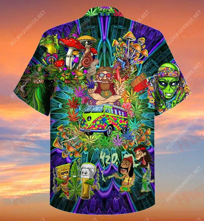 Ná bí buartha Bí Hippie Unisex Léine Gearr haváíais Léinte T-aigéan Haváís Léinte Trópaiceacha d'Fhir Patrún Léine Haváís, Bronntanas Léine Haváís, Bronntanas Nollag