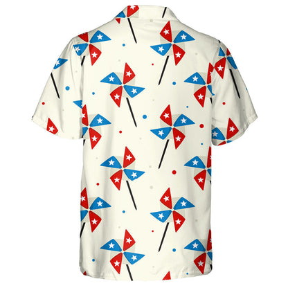 Pinwheels For USA Independence Day Illustration Pattern Hawaiian Shirt, Hawaiian Shirt Gift, Christmas Gift