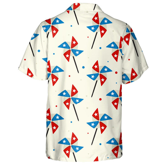 Pinwheels For USA Independence Day Illustration Pattern Hawaiian Shirt, Hawaiian Shirt Gift, Christmas Gift