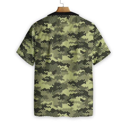 Golf Ball Texture Digital Camouflage Design Attractive Hawaiian Shirt, Hawaiian Shirt Gift, Christmas Gift
