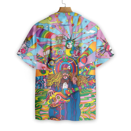 Bain sult as Na Rudaí Beaga Hippie Cúlra Tropical Dearadh Léine Haváís, Bronntanas Léine Haváís, Bronntanas Nollag