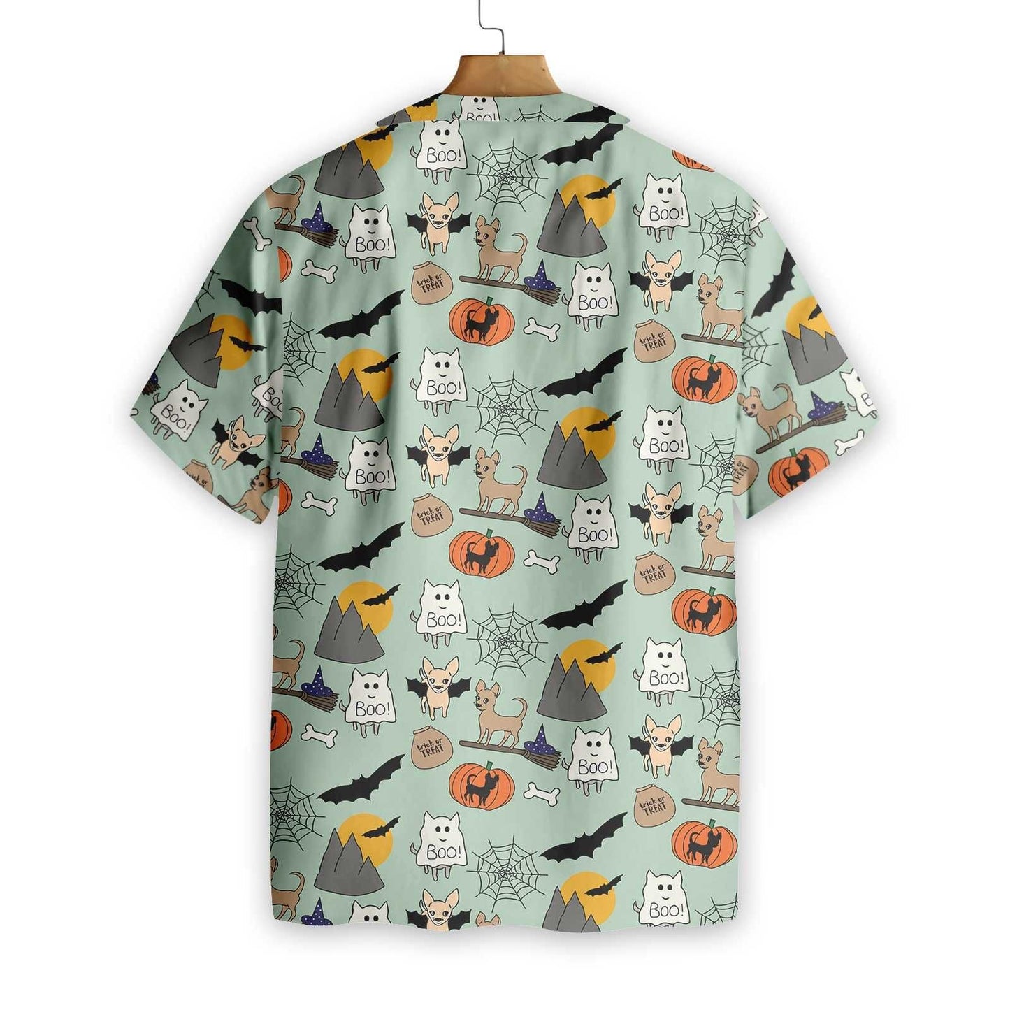 Halloween Chihuahua Shirt For Men Hawaiian Shirt, Hawaiian For Gift