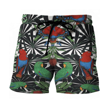 Parrot Bird On Blackground Design Hawaiian Shirt, Hawaiian Shirt Gift, Christmas Gift