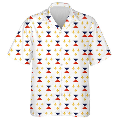 Léiriú Brat Clasaiceach Gorm Agus Dearg New Orleans Léine Haváís, Bronntanas Léine Haváíais, Bronntanas Nollag