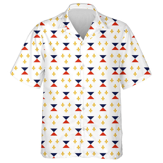 Léiriú Brat Clasaiceach Gorm Agus Dearg New Orleans Léine Haváís, Bronntanas Léine Haváíais, Bronntanas Nollag