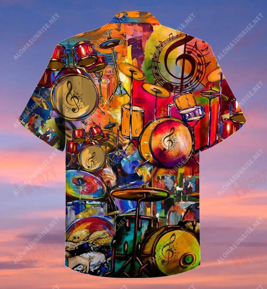 Life Is Better With A Drummer Short Short Sleeve Shirt Vacation Hawaiian T Shirts Vintage Hawaiian Shirts Hawaiian Shirt Pattern, Hawaiian Shirt Gift, Christmas Gift
