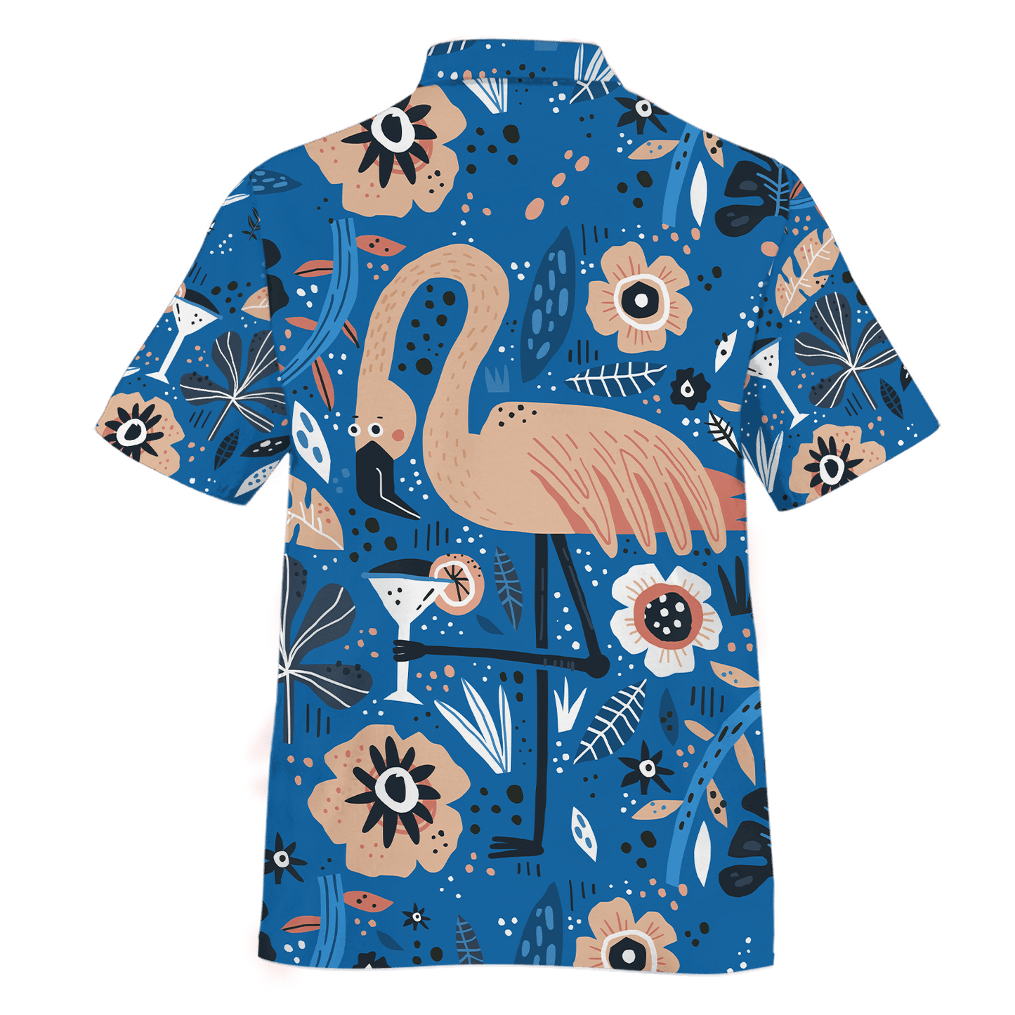 Dearadh Patrún Flamingo Agus Cocktail Léine Haváís, Bronntanas Léine Haváíais, Bronntanas Nollag