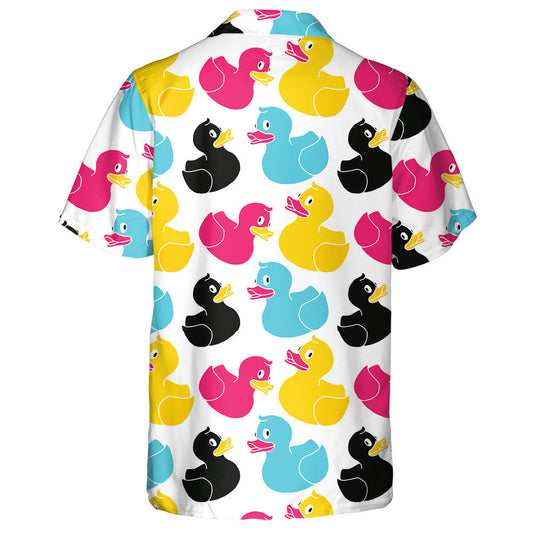 Bréagáin Lacha Gleoite Lámh Tarraingthe I gCúlra Bán Léine Haváís, Bronntanas Léine Haváíais, Bronntanas Nollag