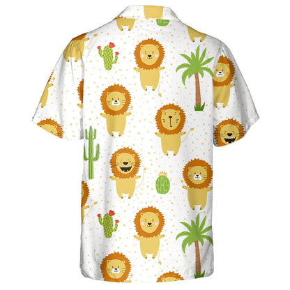 Cubs Lion Greannmhar Le Crann pailme Agus Léine Haváí Cactus, Bronntanas Léine Haváís, Bronntanas Nollag