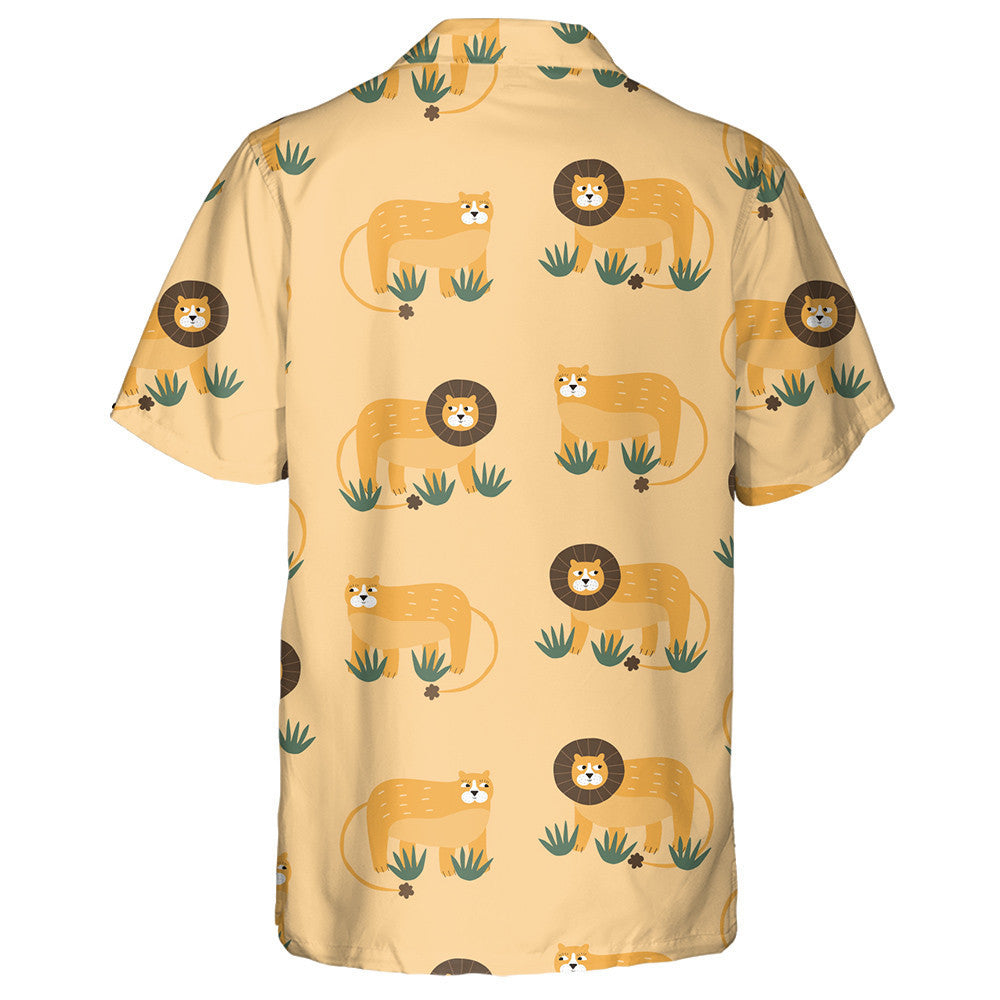 Lions Gleoite Le Súile Greannmhar Agus Léine Haváíais Green Bush, Bronntanas Léine Haváís, Bronntanas Nollag