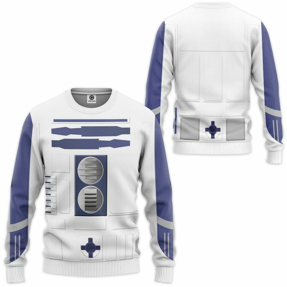 3D R2D2 Cosplay Custom Tshirt Hoodie Apparel