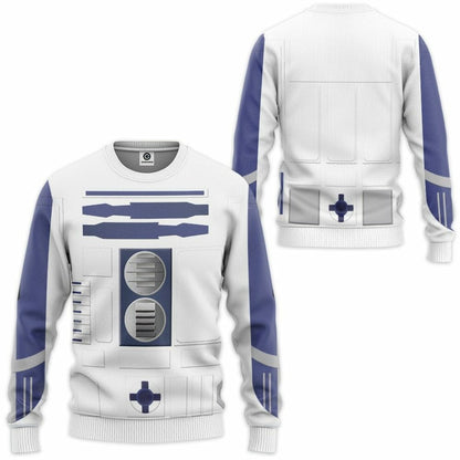 3D R2D2 Cosplay Custom Tshirt Hoodie Apparel