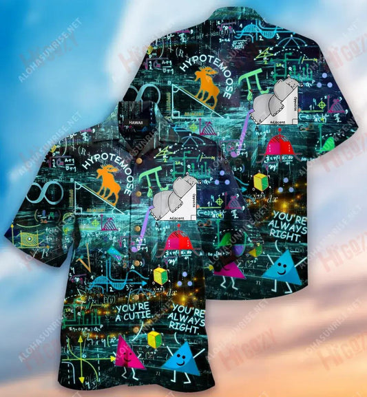 Is breá liom Matamaitic Cuireann sé daoine ag caoineadh Léine haváís Laethanta Saoire Muinchille Ghearr Léinte Haváís Saincheaptha Léinte haváíais do Mhná, Bronntanas Léine Haváís, Bronntanas Nollag