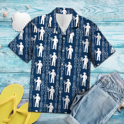 Feirmeoir Gorm Agus Bán Faoi Thuath Léine Haváís, Haváis Don Bronntanas