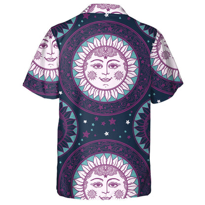 Aghaidh Ghrian Álainn i Lusanna na Gréine Le Réaltaí Ornáide Bonn Léine Haváí, Bronntanas Léine Haváís, Bronntanas Nollag