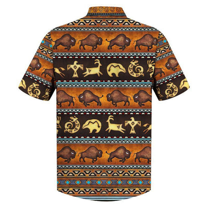 Animals Native American Tribal Art Hawaiian Shirt, Hawaiian For Gift