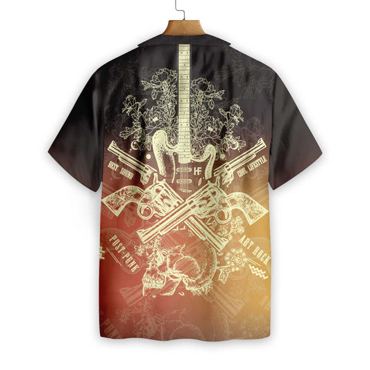 Giotár Rock And Roll Téama Dathúla Dearadh Léine Haváís, Bronntanas Léine Haváíais, Bronntanas Nollag