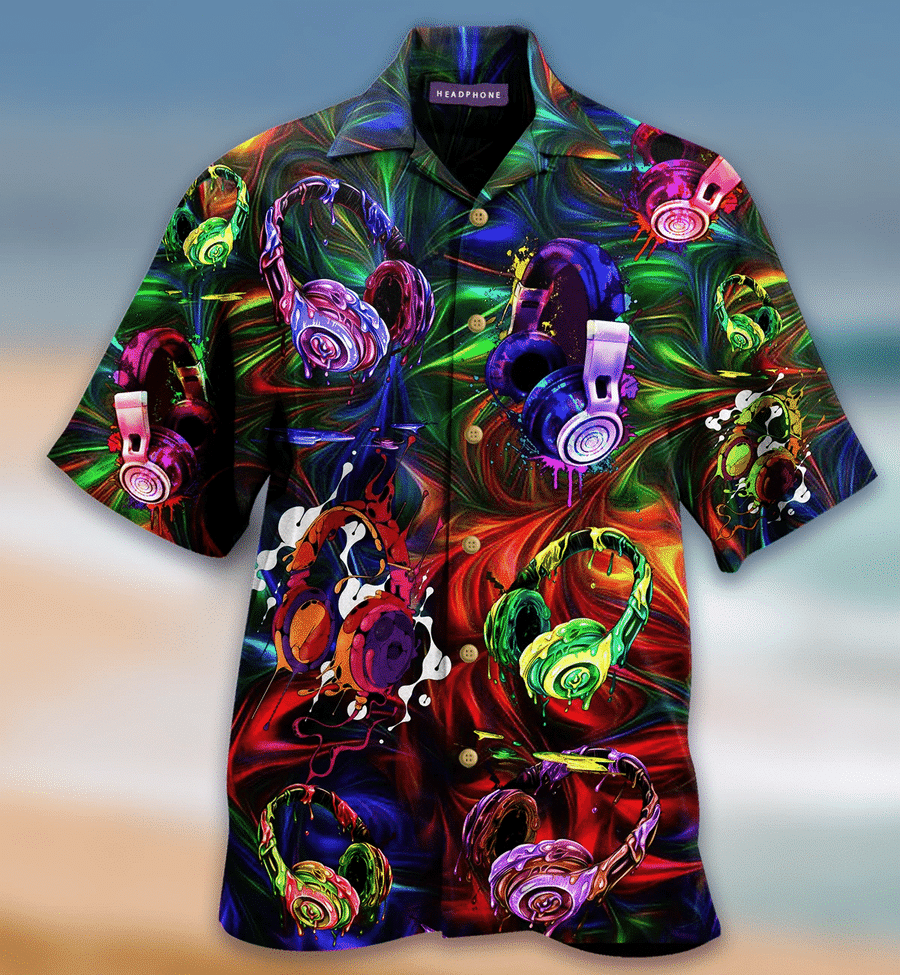 Find Hawaiian Aloha Shirts Amazing Headphone_ Hawaiian Shirt Gift, Christmas Gift