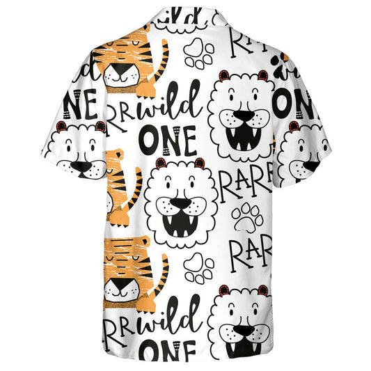 Sleeping Tiger And Smiling Lion Hawaiian Shirt,Hawaiian Shirt Gift, Christmas Gift