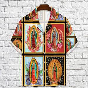 Traditional Our Lady Of Guadalupe Pattern Hawaiian Shirt,Hawaiian Shirt Gift, Christmas Gift