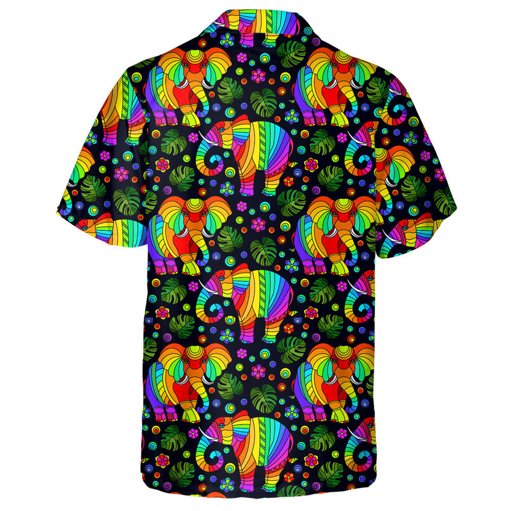 Bláthanna agus Duilleoga Eilifint Ainmhithe Gile dhathach, Léine haváíais, haváís don bhronntanas