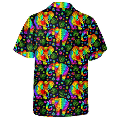 Bláthanna agus Duilleoga Eilifint Ainmhithe Gile dhathach, Léine haváíais, haváís don bhronntanas